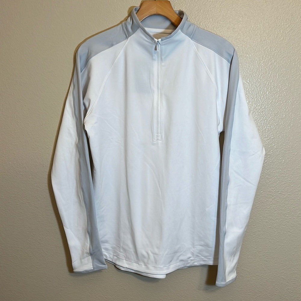 Under Armour White Half Zip Storm Midlayer Pullover Sweatshirt